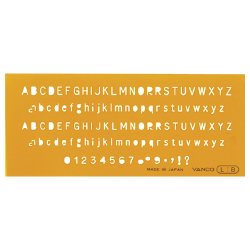 テンプレート 英字数字 L-B