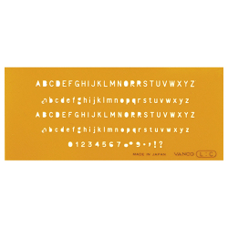 テンプレート 英字数字 L-C
