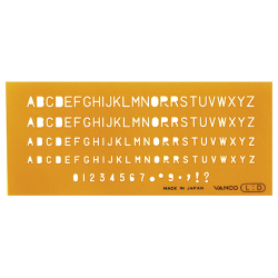 テンプレート 英字数字 L-D