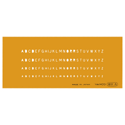 テンプレート L-細A 英字 細字A 細字A