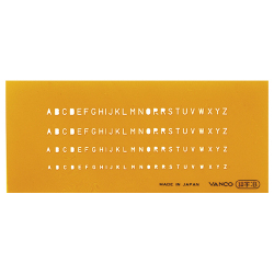 テンプレート L-細B 英字 細字B 細字B