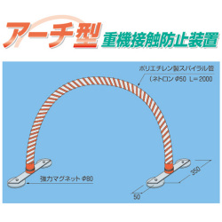 重機接触防止装置 アーチ型重機接触防止装置 5457 1セット つくし工房[作業員接触警報システム]