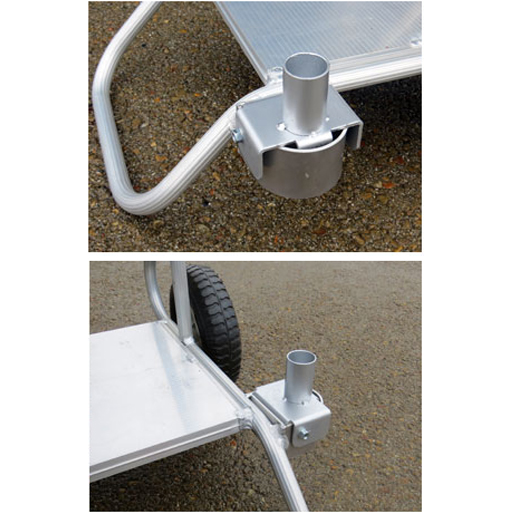 舗装用作業用具 プロパンボンベ用台車 バーナー置台付 PD-1