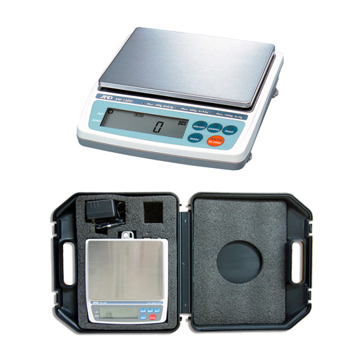 電子天秤 現場用セット 本体／バッテリー／ケース