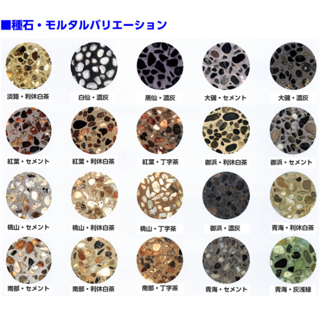 天然石洗出しセット MACHIYA SELECT マチヤセレクト 1平米セット 10箱