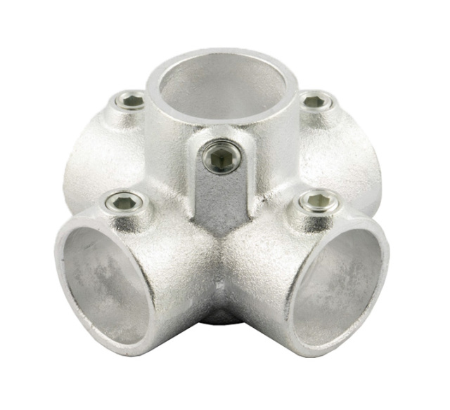 単管接続金具 6方出1ケ所貫通 S-2-5Zジョイント工業 締付：ホーロー