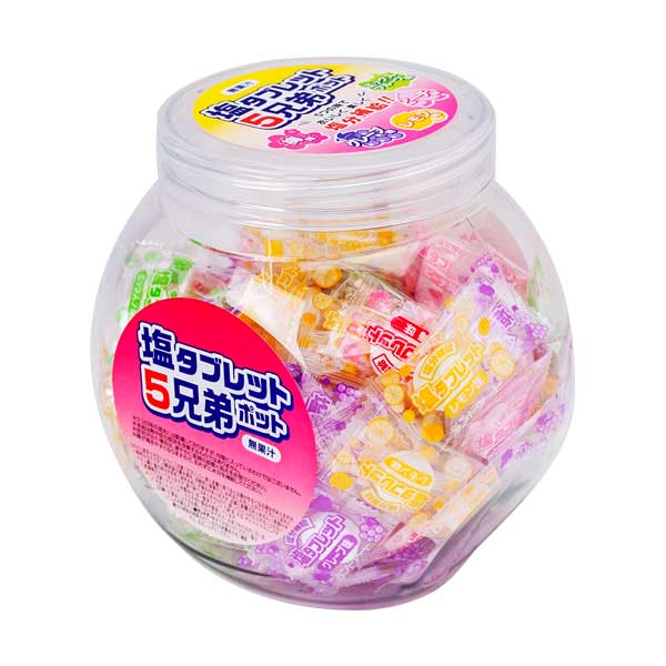 塩タブレット5兄弟ポット 400gポット入