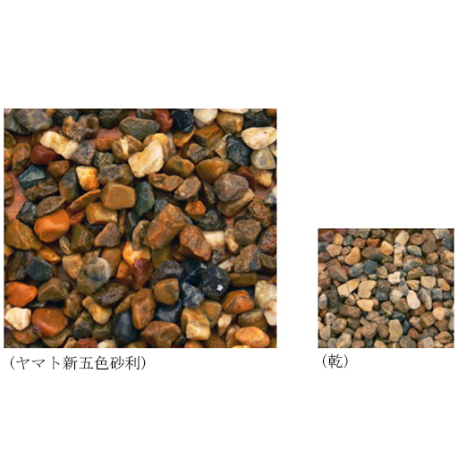 ヤマト天然砂利 ヤマト新五色砂利 12kg マツモト産業