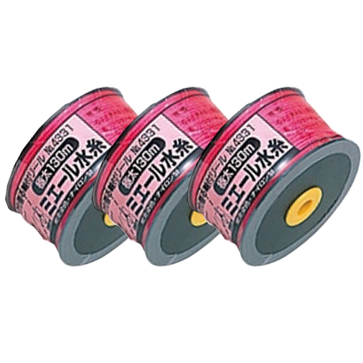 ミエール水糸 No.4331 極太／130m／ピンク 3個セット たくみ