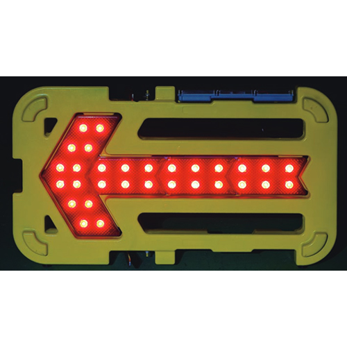 ソーラー式LED矢印板 壊れにくい矢印板 KAB-003 キタムラ産業