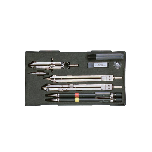 D式 製図器セット 独式 6本組 14品 No.01-524 
