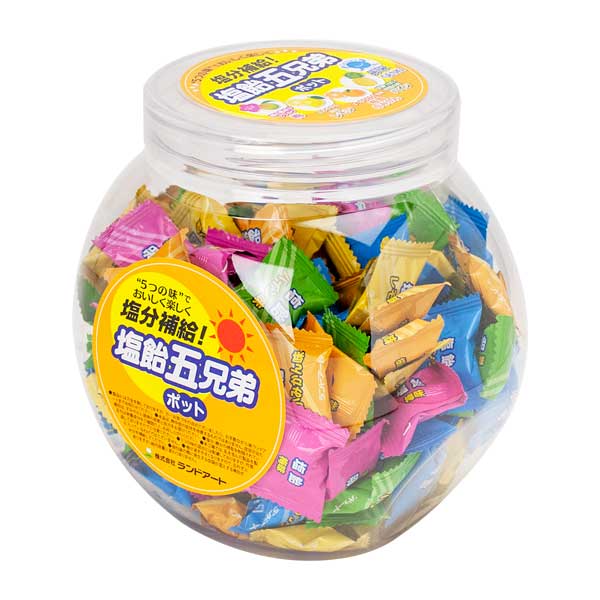 塩飴５兄弟ポット 600gポット入
