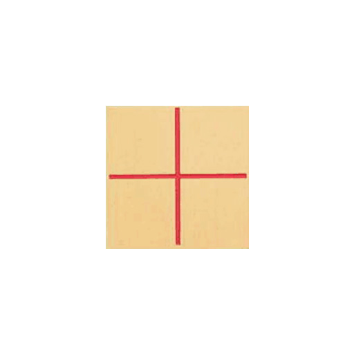 カクマル 境界用標示板 真鍮製 貼付タイプ B40C 40×40×2