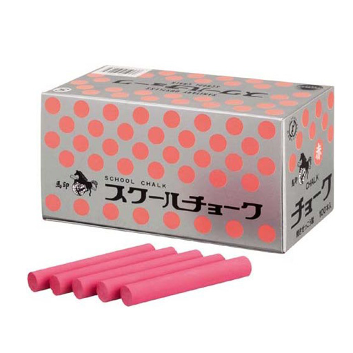 馬印 スクールチョーク C203 赤／100本入