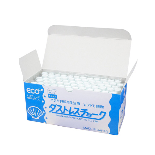 日本理化学工業 ダストレスチョーク72本入 DCC-72-W 白