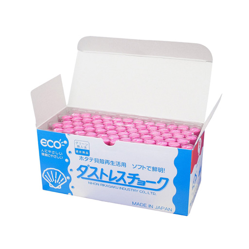 日本理化学工業 ダストレスチョーク72本入 DCC-72-R 赤