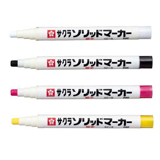 サクラクレパス ソリッドマーカー 固形ペンキ 細字 10本入