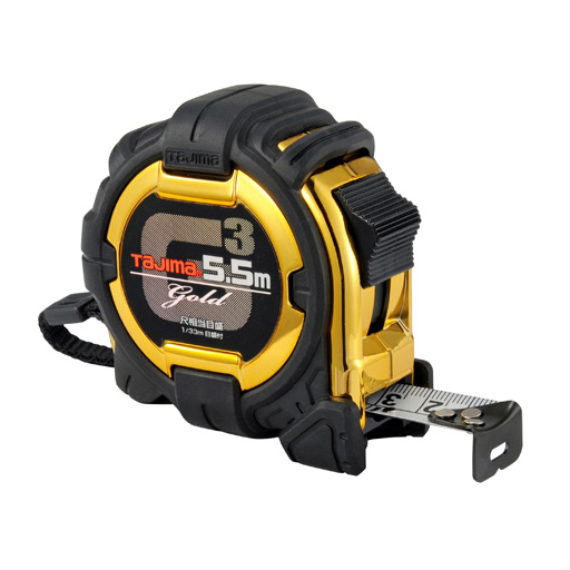 G3ゴールドシリーズ G3GL19-55SBL 19mm幅5.5m／尺目盛相当 TJMデザイン
