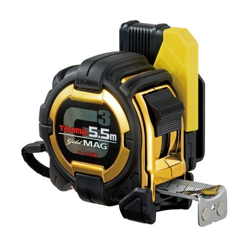 G3ゴールドシリーズ SFG3GLM25-55BL 25mm幅／5.5m／cm目盛 セフコンベ／マグ爪 TJMデザイン