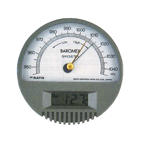 バロメックス気圧計 7612 1hpa 佐藤計量器[気圧計]