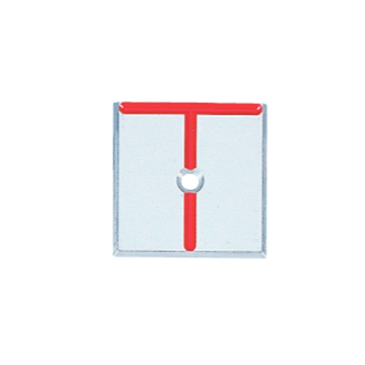 アルミプレート T字 1穴 50×50×4mm A50D1 カクマル
