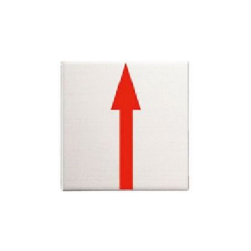 ステンレス製境界プレート 横矢 貼付50角  50×50×2mm  S50A  カクマル