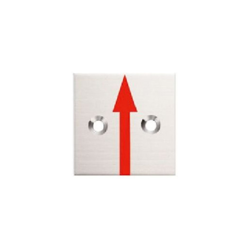 ステンレス境界プレート 横矢 2穴35角  35×35×2mm  S35A2  カクマル