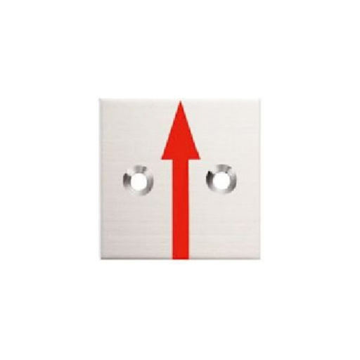 ステンレス境界プレート 横矢 2穴40角  40×40×2mm  S40A2  カクマル