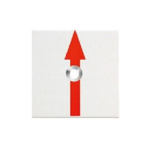 アルミ製境界プレート 横矢 1穴 50角  50×50×2mm  RAP50211  カクマル