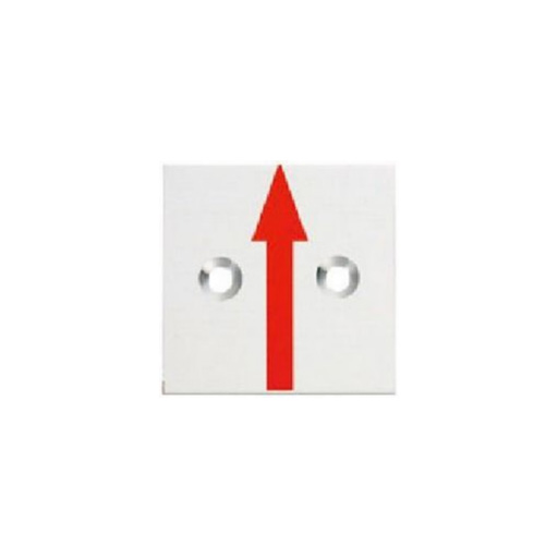 アルミ製境界プレート 横矢 2穴 35角  35×35×2mm  RAP35221  カクマル