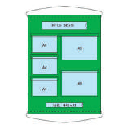 ポケット掲示板    A4×3  A3×2    PKT-A43A32  
