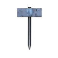 舗装用作業用具 型枠ピン トンボ型 175mm×13mm 特殊鋼S45C製