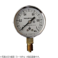 木幡計器製作所 圧力計 φ60／A型 AT 1／4 60 0-0.1MPa