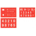 マイゾックス マーキングプレート マー坊 MBN 文字高25・45・70mm／3種入