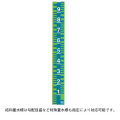 量水標 法長1000mm 拓和カラー量水標120mm×2mm 全面反射 ステンレス／緑受注生産品