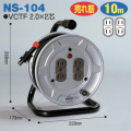 電工ドラム 標準型ドラム 屋内型 NS-104 10ｍ アース無 日動工業