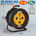 電工ドラム 単相200Vロック 引掛 式ドラム 屋内型 ND-E230L-20A 30ｍ 20A アース付 日動工業