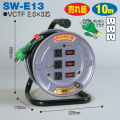 電工ドラム スイッチリール 屋内型 SW-E13 10ｍ アース付 日動工業