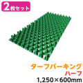 天然芝生の駐車場を実現 駐車場緑化芝生保護材 ターフパーキング ＴＰ-2 ハーフ 2枚 エコマーク認定品