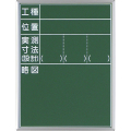スチール黒板 33型 白点入 600×450mm S-33A 大平産業 [個人宅宅配不可]