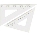 タクト三角定規 目盛付 150mm 厚さ1.5mm 目盛120mm 15SG