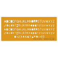 テンプレート 英字数字 L-A