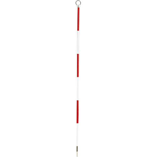 精密ピンポール 60cm φ9mm 赤白 二段石突付 WSP-60IS 大平産業