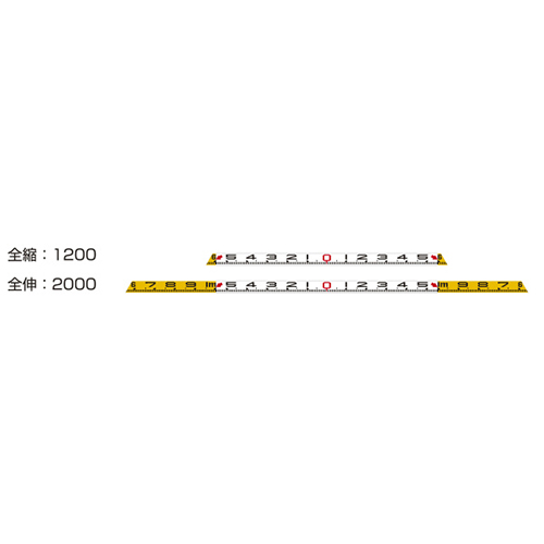 スペースロッドW1220 左右非連動：全縮1200/全伸2000 SPW-1220 大平産業 [個人宅宅配不可]
