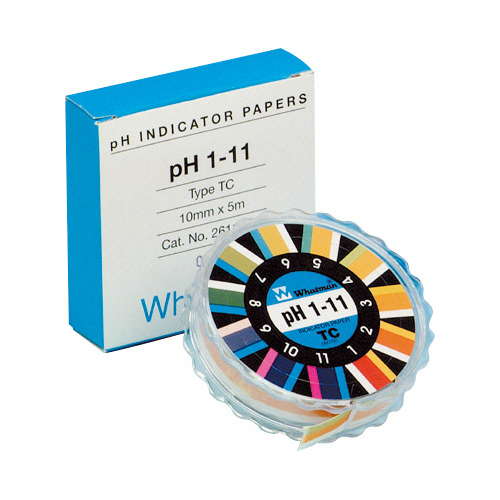 pH試験紙 10mm×5m pH1から11 2611-628
