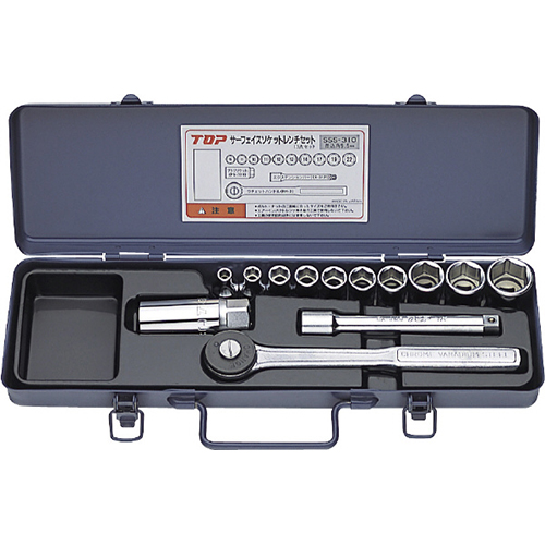 サーフェイスソケットレンチセット 6角サーフェイス差込角9.5mm 3/8inch SSS-310
