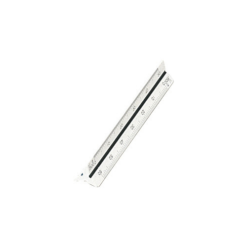 三角スケール 一般向 10cm ポケット型 プラスチック製 No.16-101