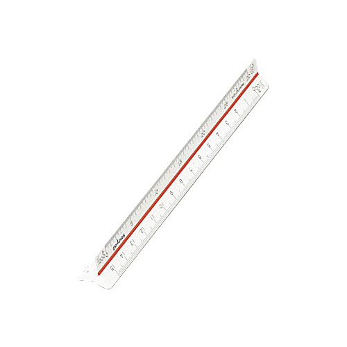 三角スケール 一般向 15cm ポケット型 プラスチック製 No.16-151