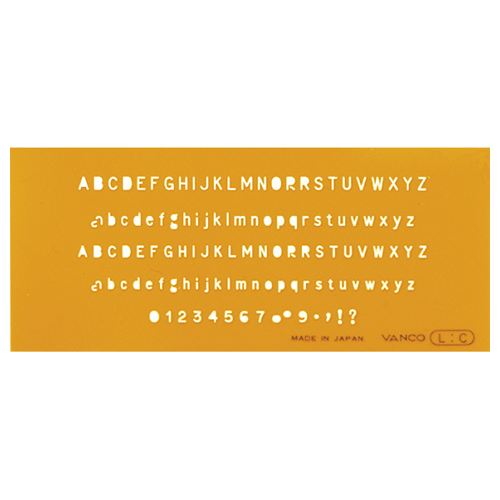 テンプレート 英字数字 L-C