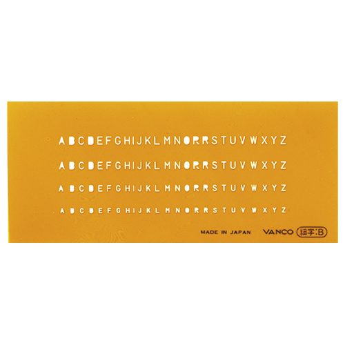 テンプレート L-細B 英字 細字B 細字B
